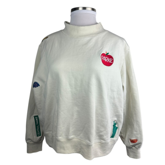 Parke Limited Edition NYC Pop-Up Patch Sweatshirt Embroidered Central Parke L/XL - Picture 14 of 14